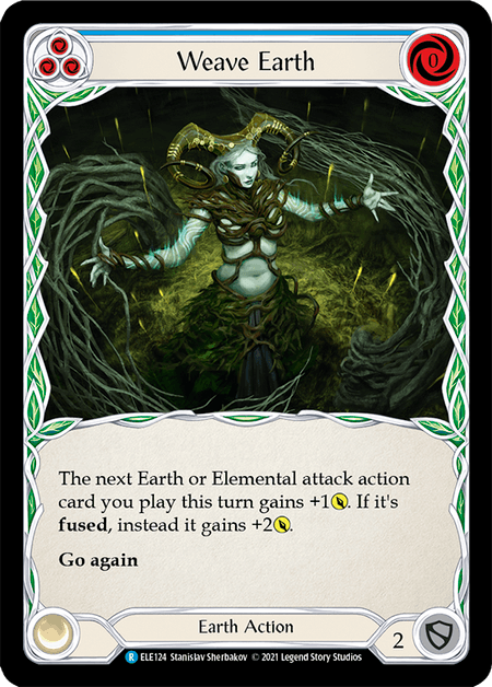 Weave Earth (Blue) — Tales of Aria Flesh and Blood card by Stanislav Sherbakov