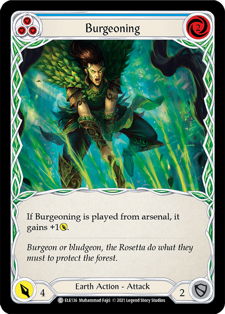 Burgeoning (Blue) — Tales of Aria Flesh and Blood card by Muhammad Fajri