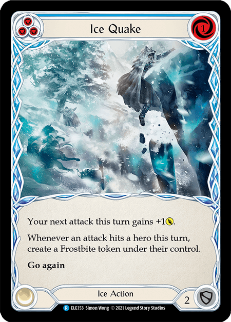 Ice Quake (Blue) — Tales of Aria Flesh and Blood card by Simon Wong