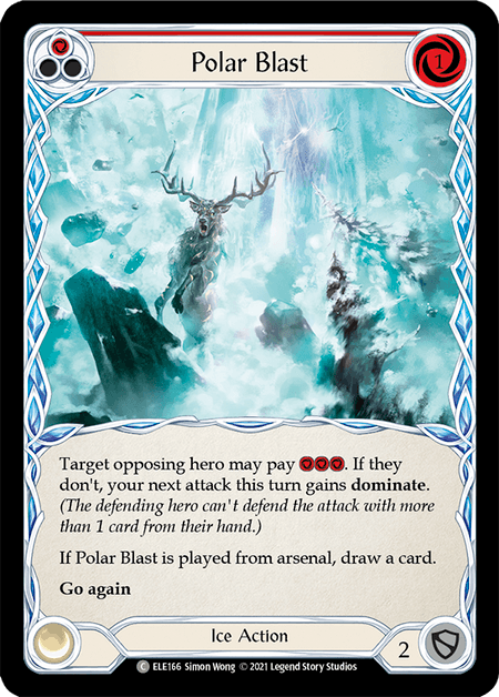 Polar Blast (Red) — Tales of Aria Flesh and Blood card by Simon Wong