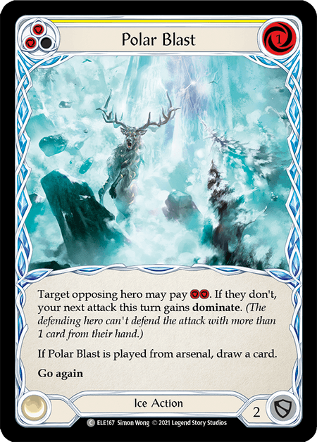 Polar Blast (Yellow) — Tales of Aria Flesh and Blood card by Simon Wong
