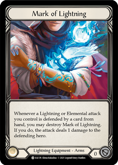 Mark of Lightning — Tales of Aria Flesh and Blood card by Elena Bakulina