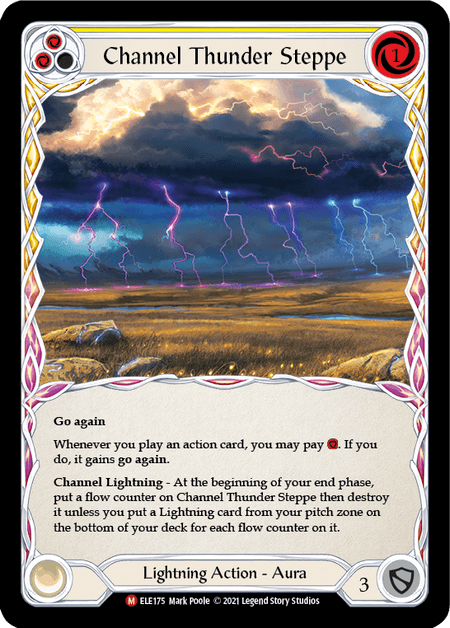 Channel Thunder Steppe — ELE Flesh and Blood card by Mark Poole