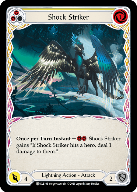 Shock Striker (Yellow) — Tales of Aria Flesh and Blood card by Sergey Averkin