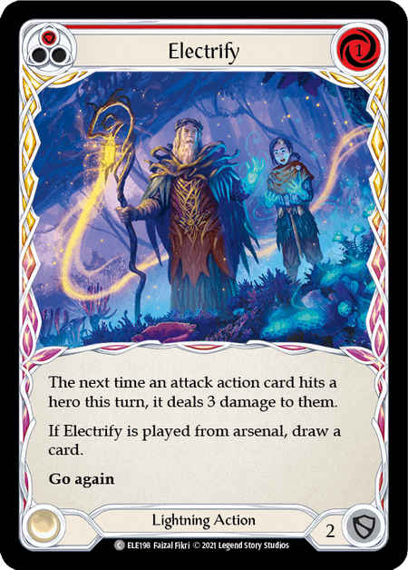 Electrify (Red) — Tales of Aria Flesh and Blood card by Faizal Fikri