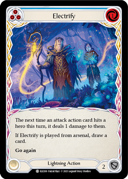 Electrify (Blue) — Tales of Aria Flesh and Blood card by Faizal Fikri