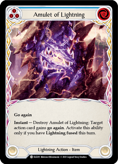 Amulet of Lightning — Tales of Aria Flesh and Blood card by Mateusz Wisniewski