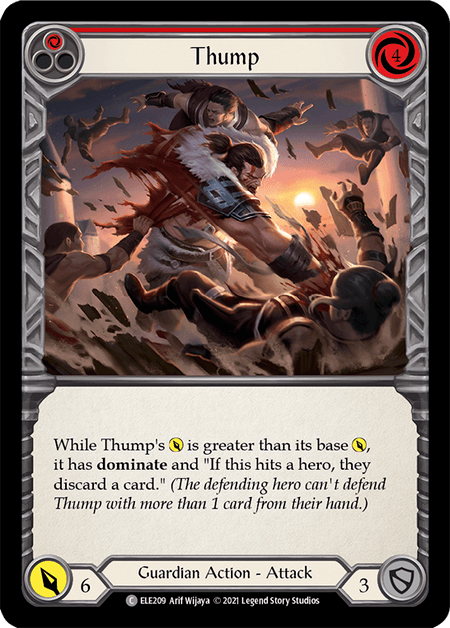 Thump (Red) — Tales of Aria Flesh and Blood card by Arif Wijaya