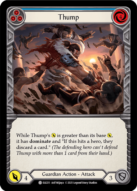 Thump (Blue) — Tales of Aria Flesh and Blood card by Arif Wijaya