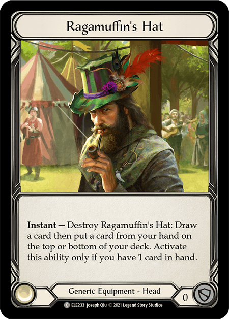 Ragamuffin's Hat — ELE Flesh and Blood card by Joseph Qiu