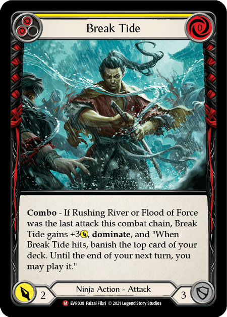 Break Tide — Everfest Flesh and Blood card by Faizal Fikri