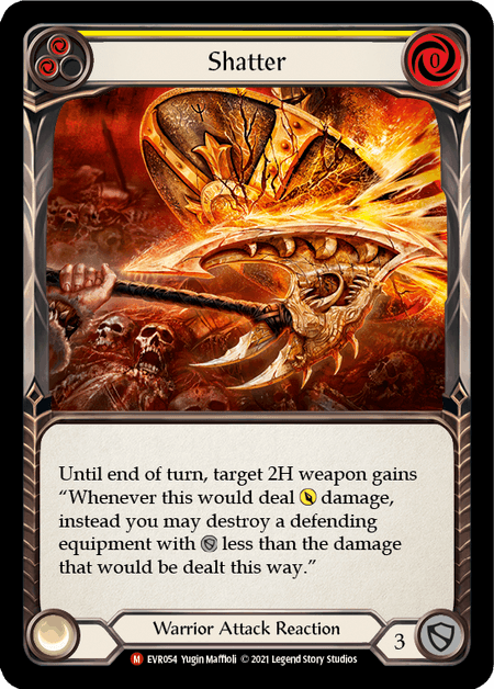 Shatter — Everfest Flesh and Blood card by Yugin Maffioli