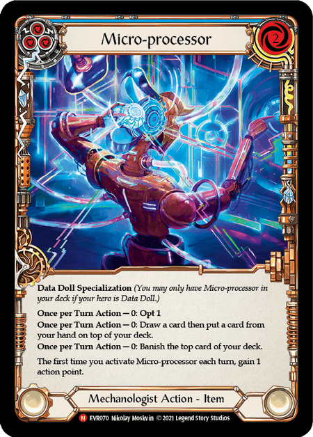 Micro-processor — Everfest Flesh and Blood card by Nikolay Moskvin