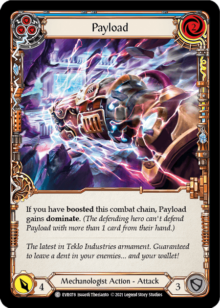 Payload (Blue) — Everfest Flesh and Blood card by Isuardi Therianto