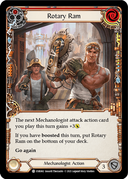 Rotary Ram (Red) — Everfest Flesh and Blood card by Isuardi Therianto