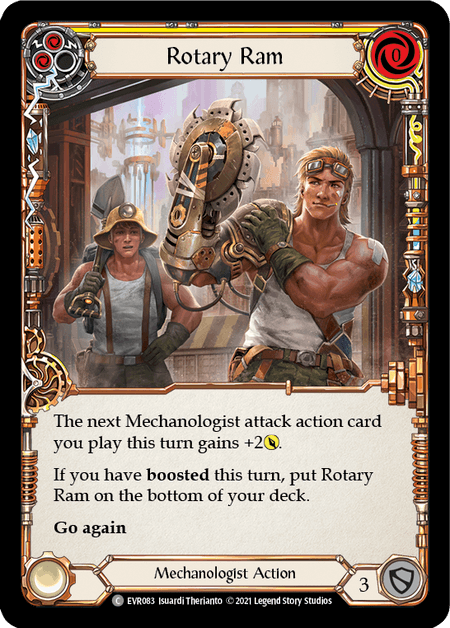Rotary Ram (Yellow) — Everfest Flesh and Blood card by Isuardi Therianto