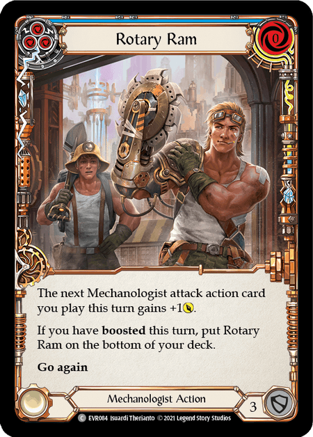 Rotary Ram (Blue) — Everfest Flesh and Blood card by Isuardi Therianto