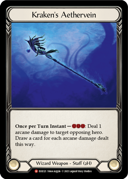 Kraken's Aethervein — Everfest Flesh and Blood card by Steve Argyle