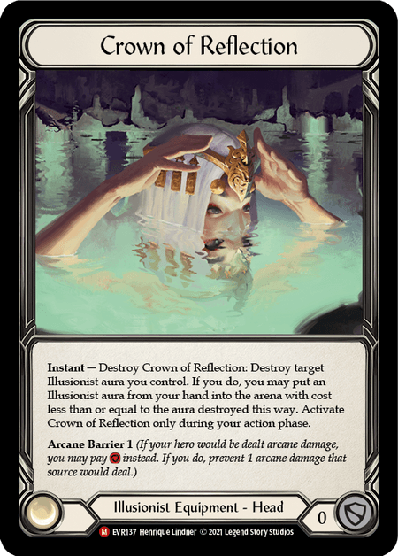 Crown of Reflection — Everfest Flesh and Blood card by Henrique Lindner