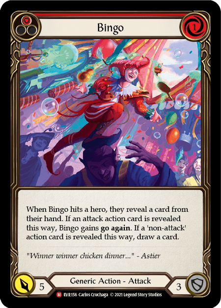 Bingo — Everfest Flesh and Blood card by Carlos Cruchaga