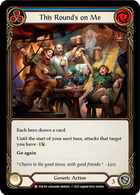 This Round's on Me — Everfest Flesh and Blood card by Alexander Mokhov