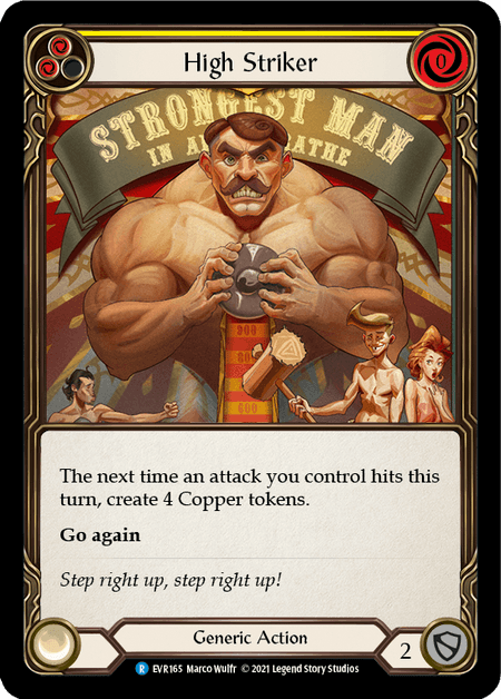 High Striker (Yellow) — Everfest Flesh and Blood card by Marco Wulfr