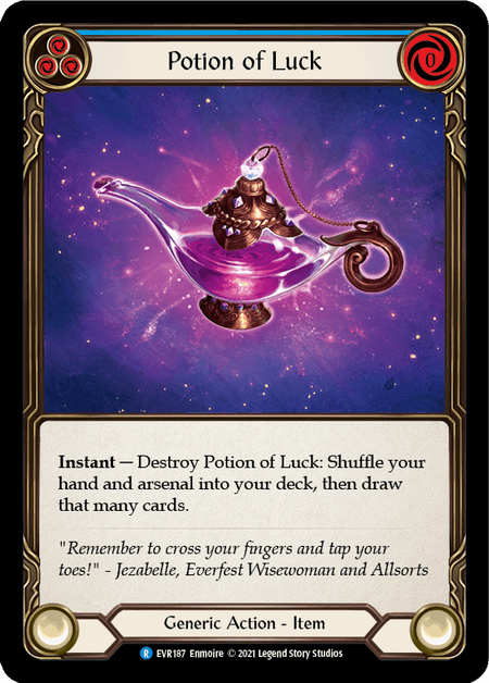 Potion of Luck — Everfest Flesh and Blood card by Enmoire