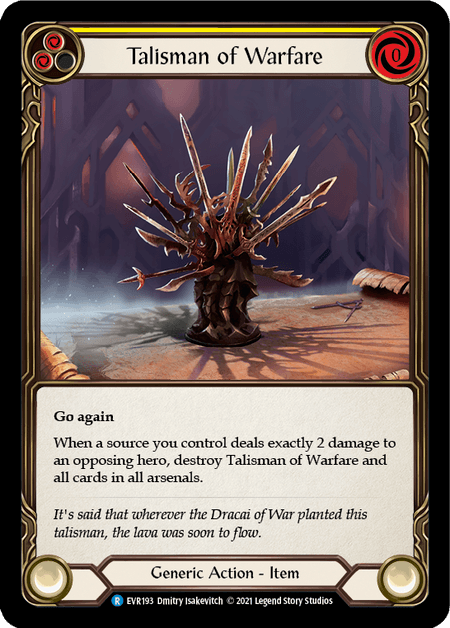 Talisman of Warfare — Everfest Flesh and Blood card by Dmitry Isakevitch