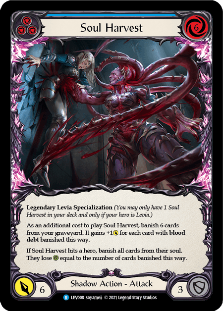 Soul Harvest — Blitz Deck: Monarch - Levia Flesh and Blood card by soyamen