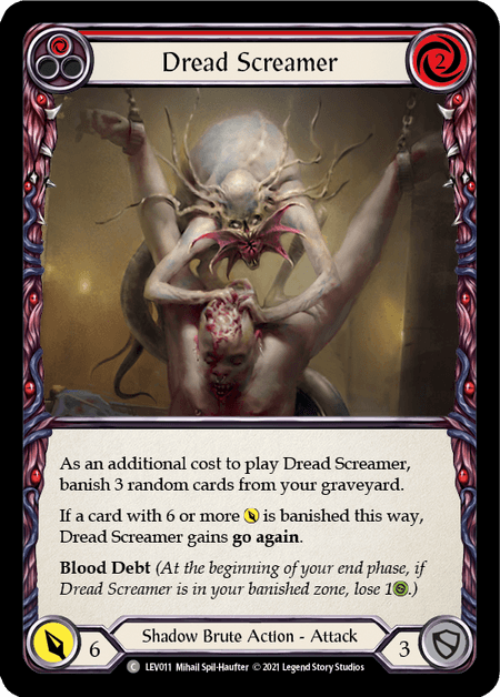 Dread Screamer (Red) — Blitz Deck: Monarch - Levia Flesh and Blood card by Mihail Spil-Haufter
