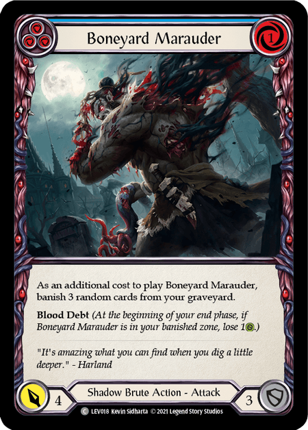 Boneyard Marauder — LEV Flesh and Blood card by Kevin Sidharta