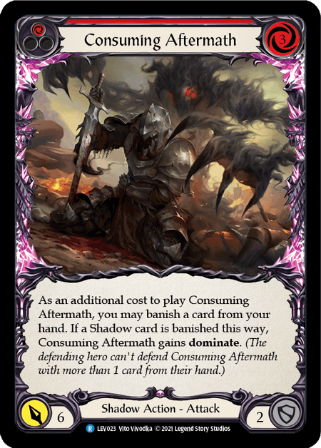 Consuming Aftermath (Red) — Flesh and Blood card