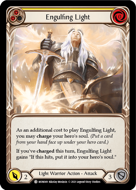 Engulfing Light (Yellow) — Monarch Flesh and Blood card by Nikolay Moskvin