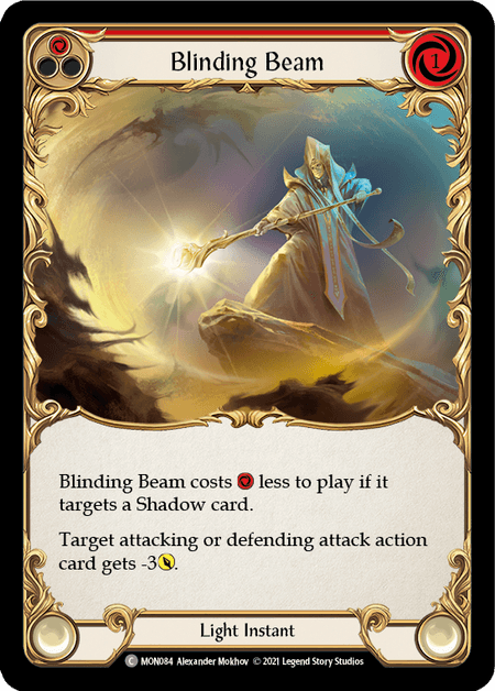 Blinding Beam (Red) — Monarch Flesh and Blood card by Alexander Mokhov