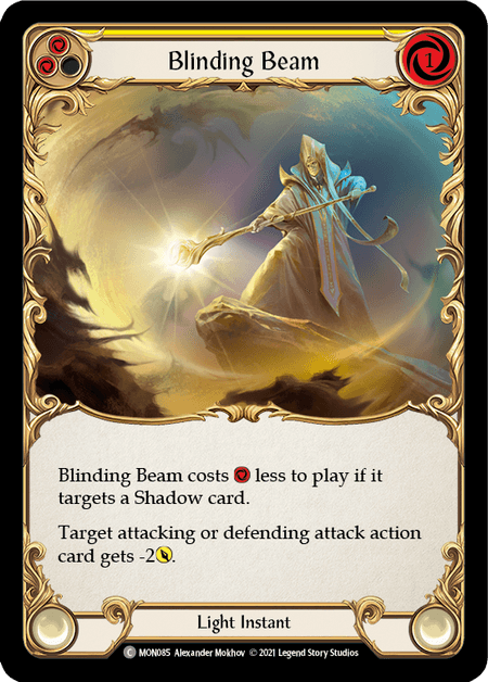 Blinding Beam (Yellow) — Monarch Flesh and Blood card by Alexander Mokhov