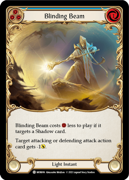 Blinding Beam (Blue) — Monarch Flesh and Blood card by Alexander Mokhov
