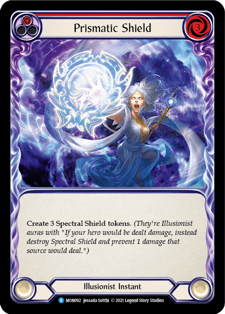 Prismatic Shield (Red) — Monarch Flesh and Blood card by Jessada Sutthi