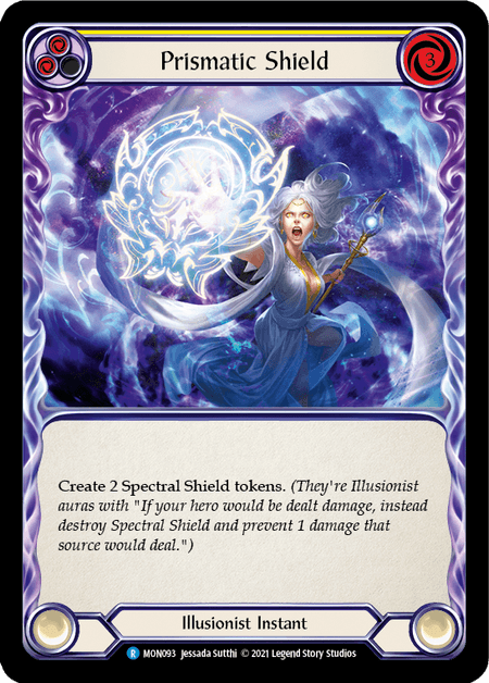 Prismatic Shield (Yellow) — Monarch Flesh and Blood card by Jessada Sutthi