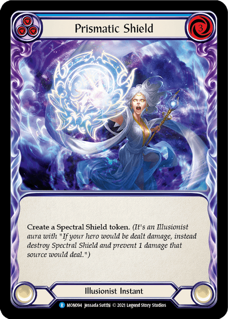 Prismatic Shield (Blue) — Monarch Flesh and Blood card by Jessada Sutthi
