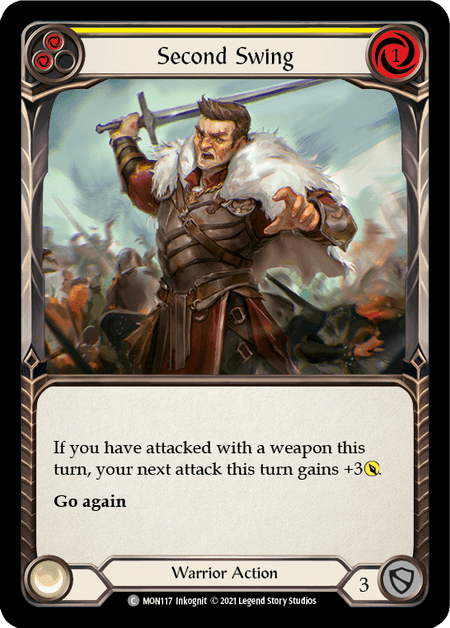 Second Swing (Yellow) — Monarch Flesh and Blood card by Inkognit