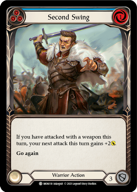 Second Swing (Blue) — Monarch Flesh and Blood card by Inkognit