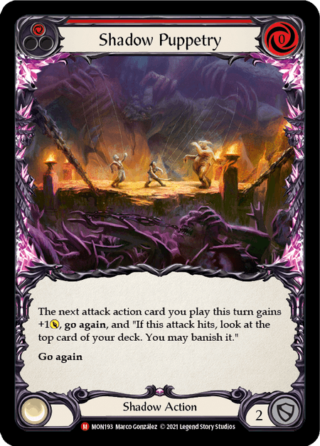 Shadow Puppetry — Monarch Flesh and Blood card by Marco González