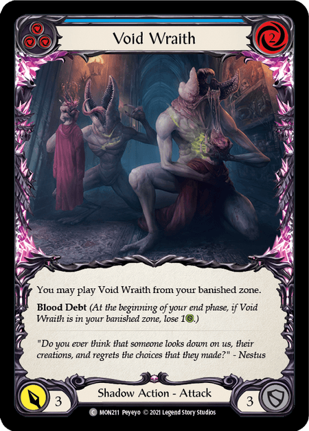 Void Wraith (Blue) — Monarch Flesh and Blood card by Peyeyo