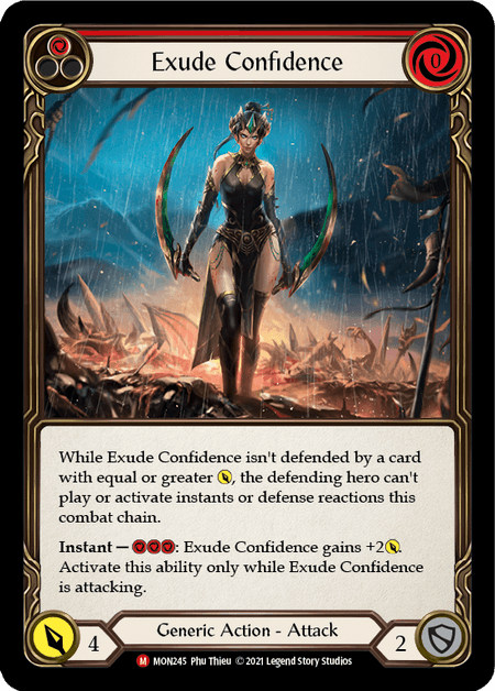 Exude Confidence — Monarch Flesh and Blood card by Phu Thieu