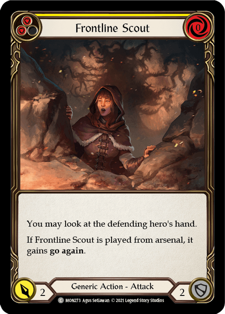 Frontline Scout (Yellow) — Monarch Flesh and Blood card by Agus Setiawan