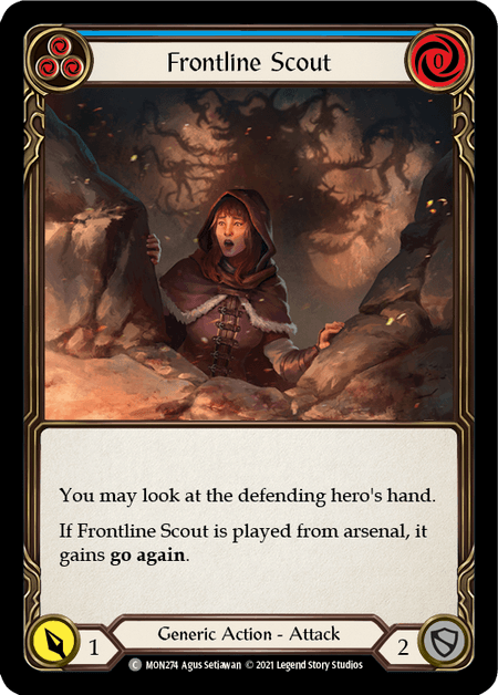 Frontline Scout (Blue) — Monarch Flesh and Blood card by Agus Setiawan