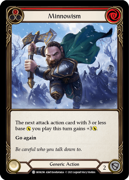 Minnowism (Red) — Monarch Flesh and Blood card by Alief Rusdiatama