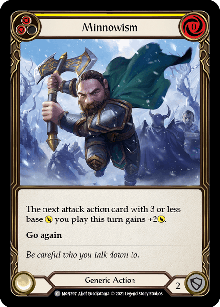 Minnowism (Yellow) — Monarch Flesh and Blood card by Alief Rusdiatama
