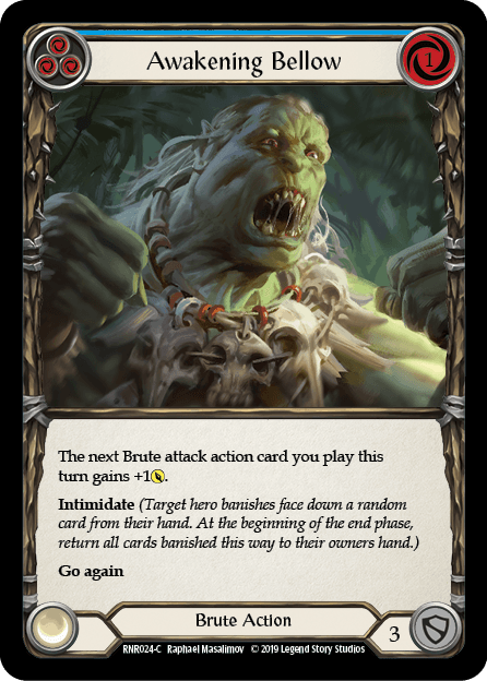 Bonebreaker Bellow (Blue) — Flesh and Blood card