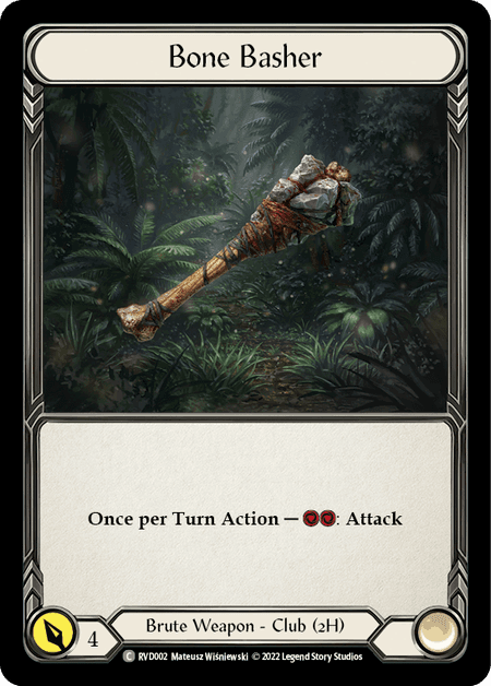 Bone Basher — Classic Battles: Rhinar vs Dorinthea Flesh and Blood card by Mateusz Wietrzynski